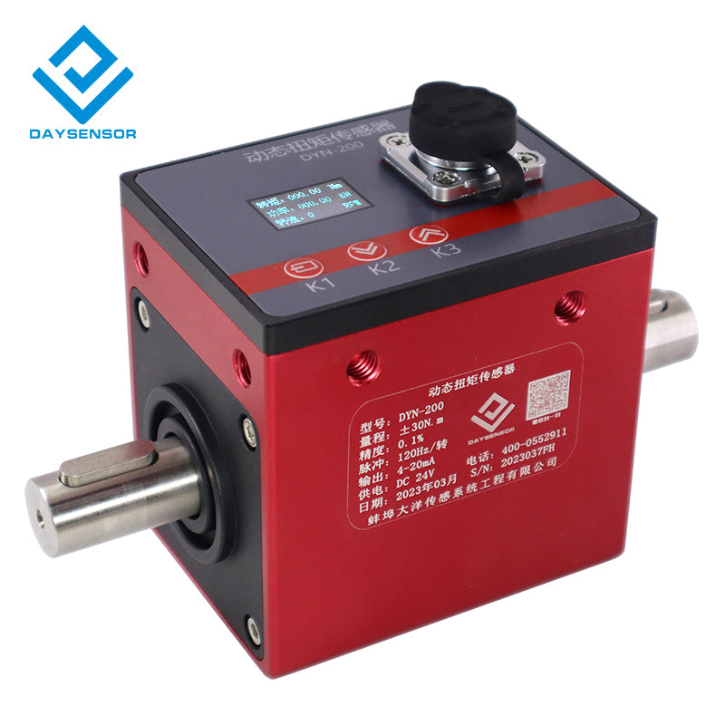 Non-contact Rotating Dynamic Torque Sensor large Range Square Motor Rotary Torque sensor Transducer Tester Price Sale
