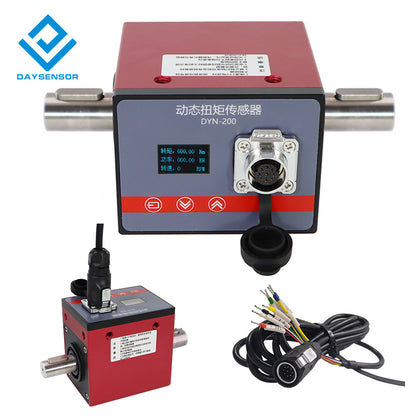 Non-contact Rotating Dynamic Torque Sensor large Range Square Motor Rotary Torque sensor Transducer Tester Price Sale